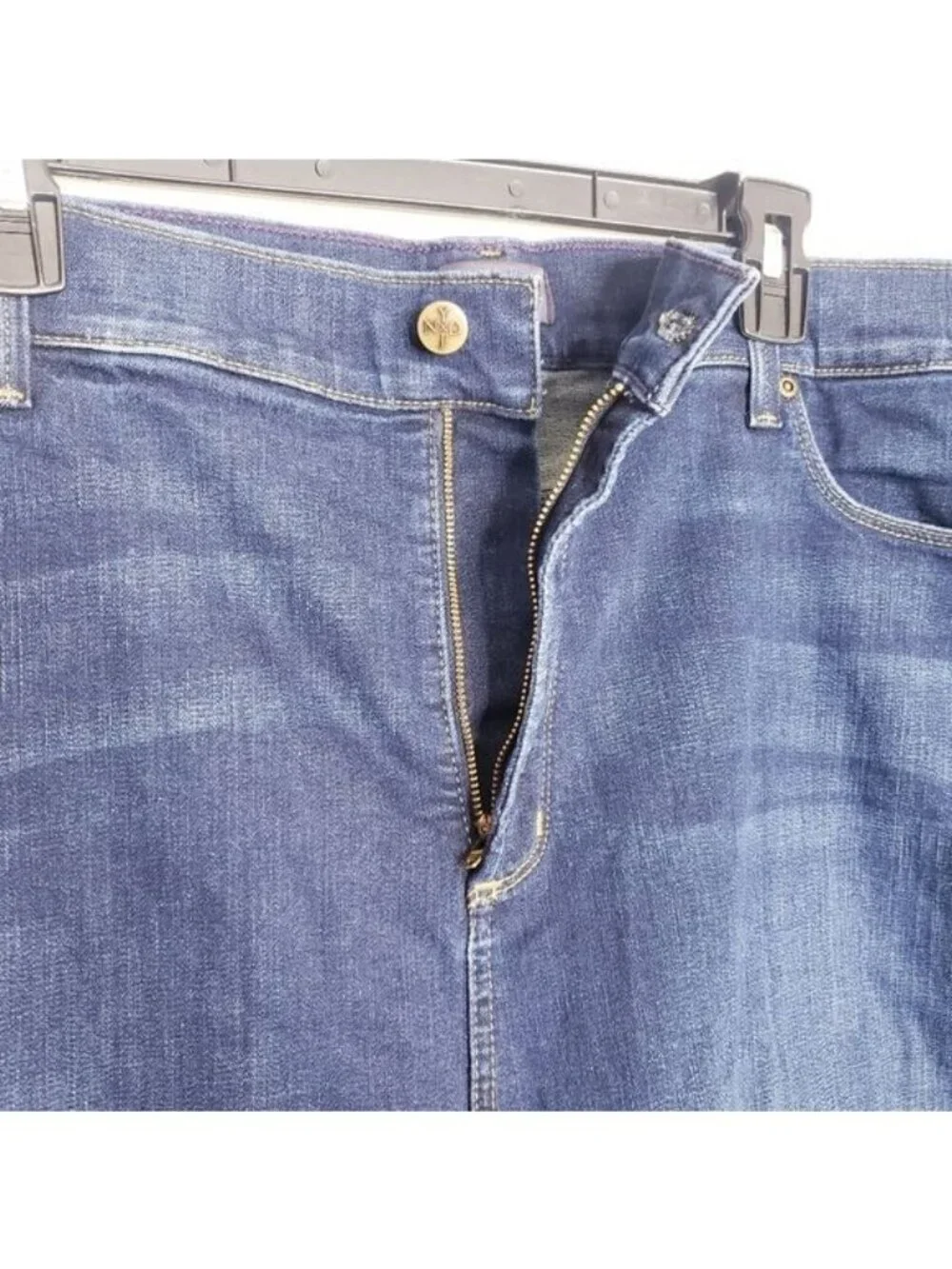 NYDJ Marilyn Crop Jeans Cuffed Denim Pants Women's Size 28W